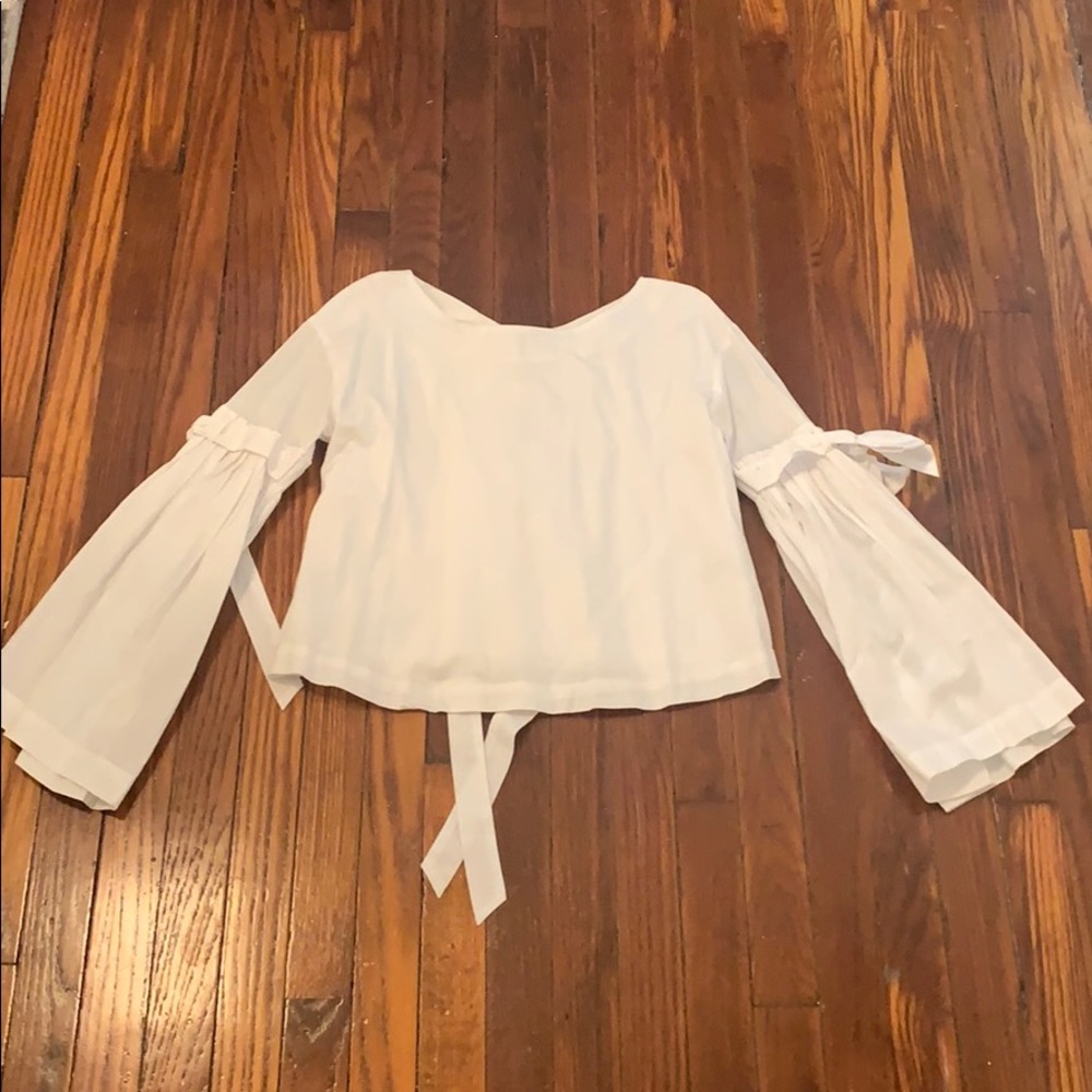 Free People Tie Blouse